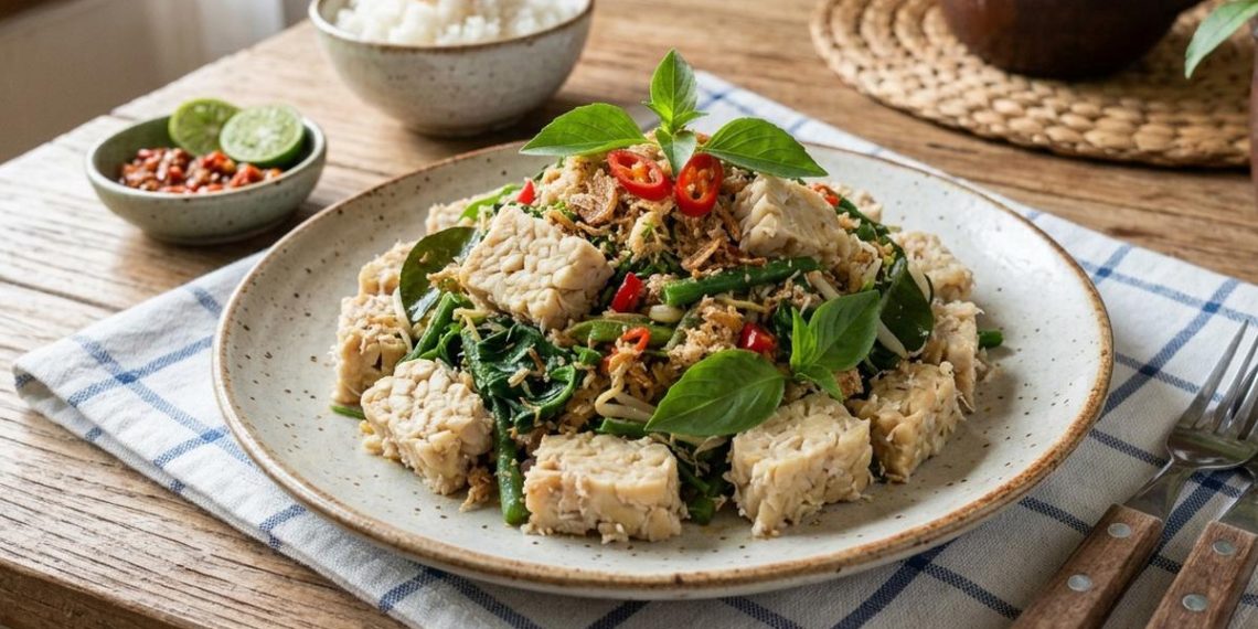 Resep Tempe Urap Kemangi Lauk Sederhana yang Bikin Selera Makan Tinggi