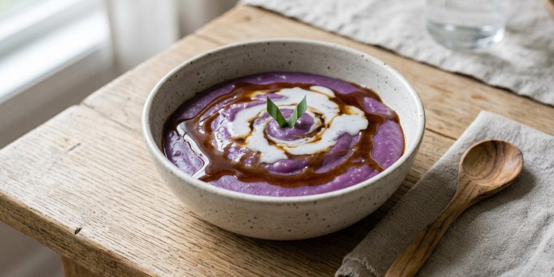 Bubur Sumsum Ubi Ungu Gula Merah Lembut Manis dan Legit