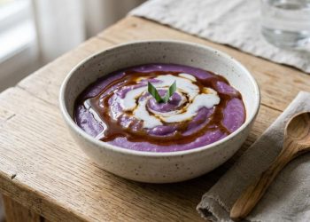 Bubur Sumsum Ubi Ungu Gula Merah Lembut Manis dan Legit