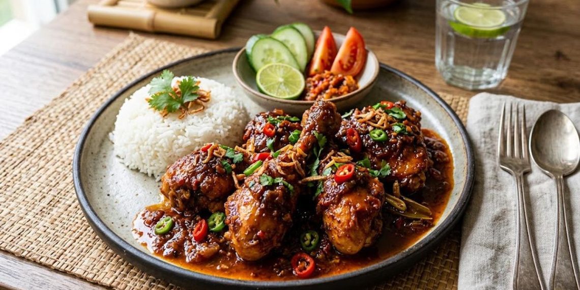 Resep Ayam Goreng Bumbu Rujak Pedas dan Rempah yang Gurih