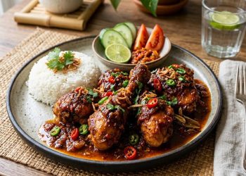 Resep Ayam Goreng Bumbu Rujak Pedas dan Rempah yang Gurih