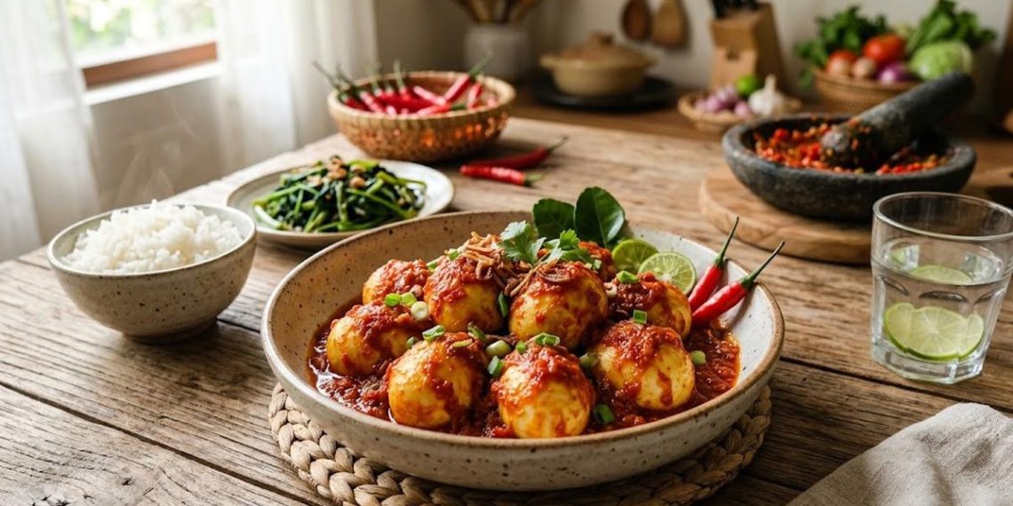 Telur Balado Pedas Manis, Resep Sederhana Rasa Gurih yang Menggugah Selera