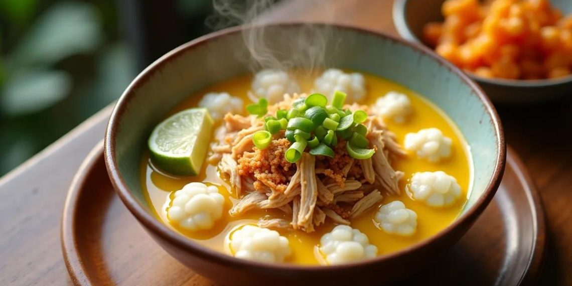 Resep Bubur Kuah Opor Gurih dan Hangat