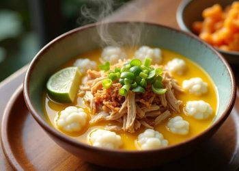 Resep Bubur Kuah Opor Gurih dan Hangat